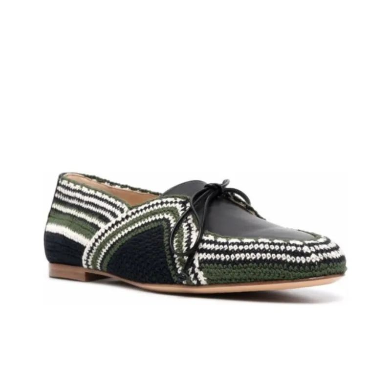 GABRIELA HEARST Hays Casual Single Shoes Women's Black Green White-2
