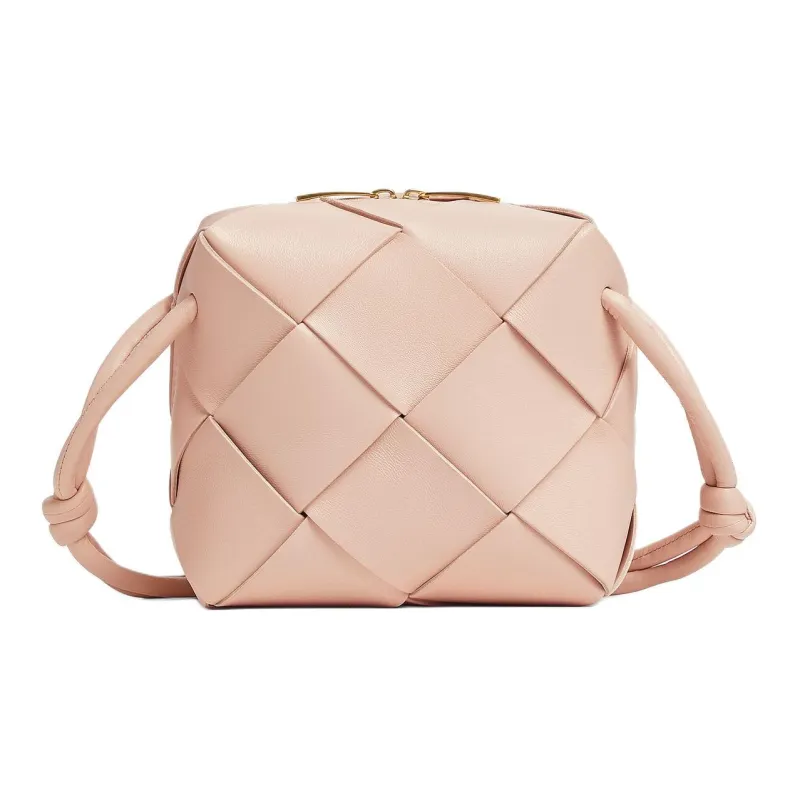 Bottega Veneta Sheepskin One Shoulder Handbag Crossbody Bag Women's Lotus Pink-0