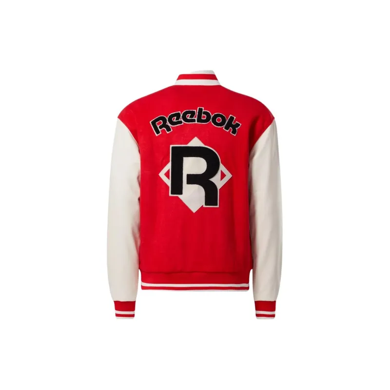 Reebok Classics Reserve Varsity Jacket Jackets Coats Unisex Red-1