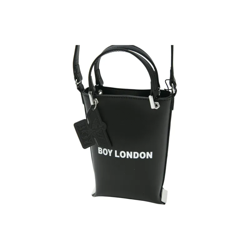Boy London Polyurethane Crossbody Bag Shoulder Bag Unisex Black-2