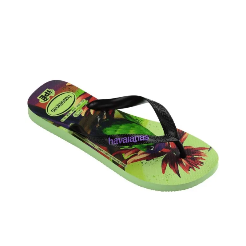 Havaianas Slip Resistant Flip Flops Unisex Green Black-1