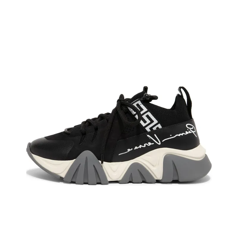 VERSACE Squalo Low-Top Casual Shoes Women's Black-0