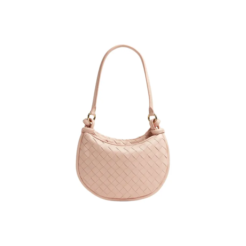 Bottega Veneta Sheepskin Handbag Shoulder Bag Women's Lotus Blossom Pink-3