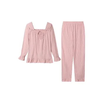 Flowers In Water Pajama Set Women's Cameo Brown