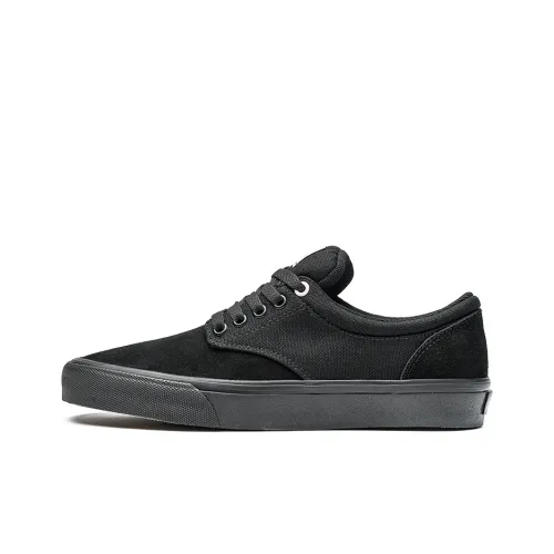 GOLUCK Skateboard Shoes Unisex Low-top Black