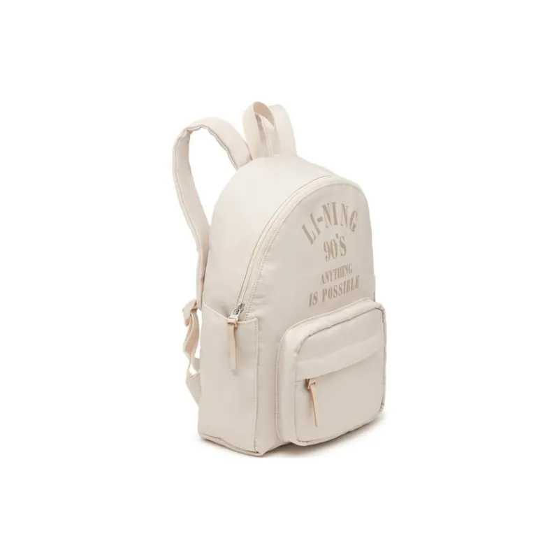 LiNing Sports Life Collection Fabric Sports Backpack Regular Women's Oat Gray-2