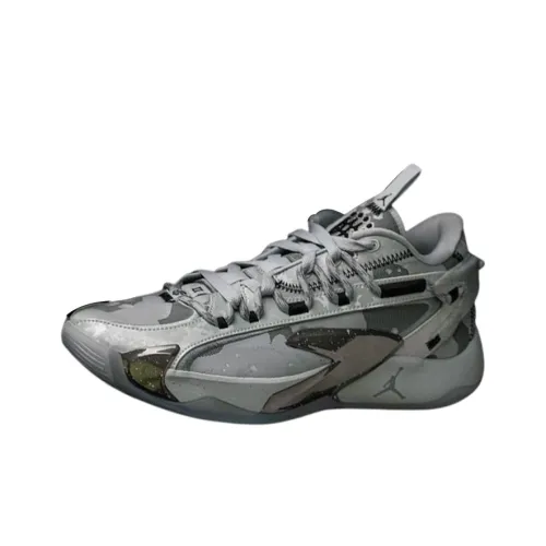 Jordan Luka 2 PE Slip Resistant Low Top Basketball Shoes Men's Gray