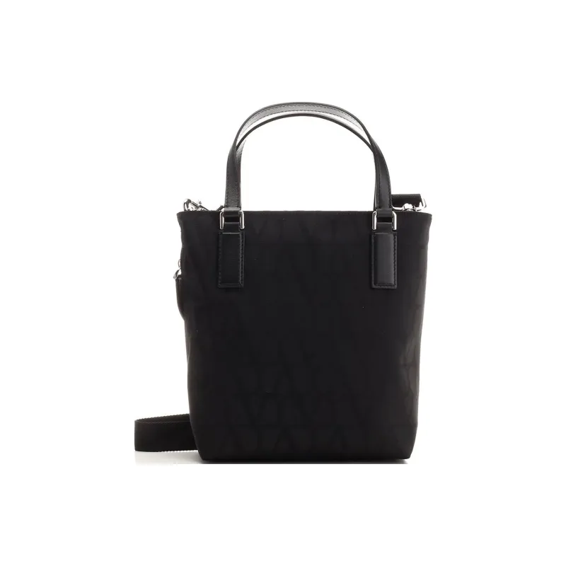 Valentino All Over Logo Patterned Top Handle Bag-0