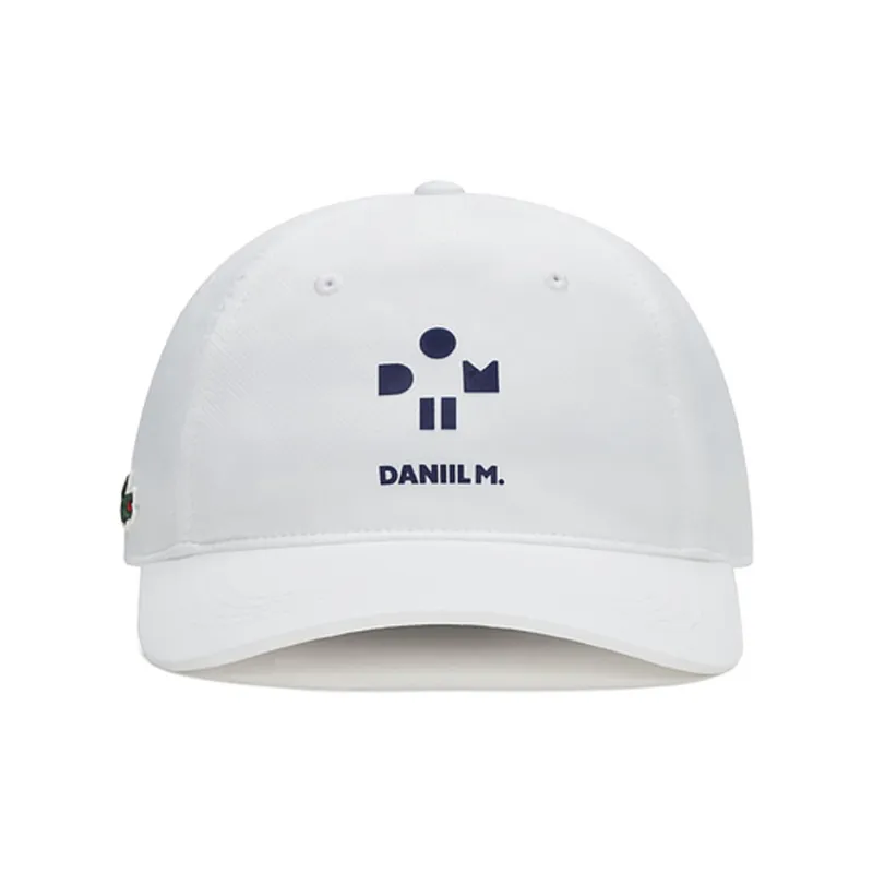 LACOSTE Polyester Baseball Caps Unisex White/Black-0