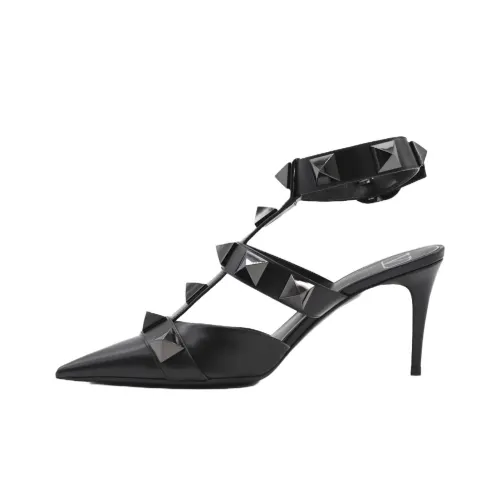 Valentino Roman Stud High Heels Women's Black