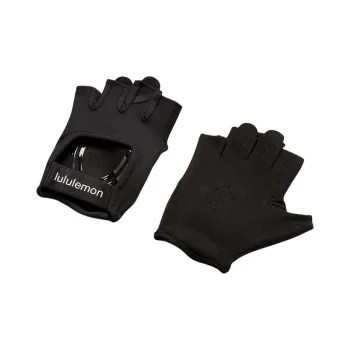 Lululemon Silicone Fitness Gloves Women's Black