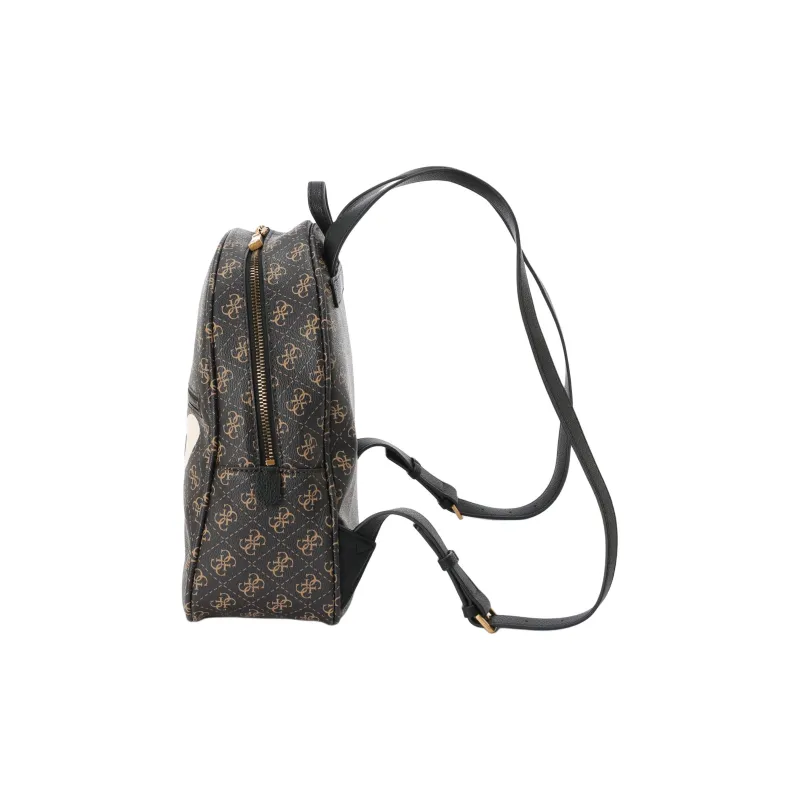 GUESS Synthetic Fiber Backpack Unisex Black & Gold-1