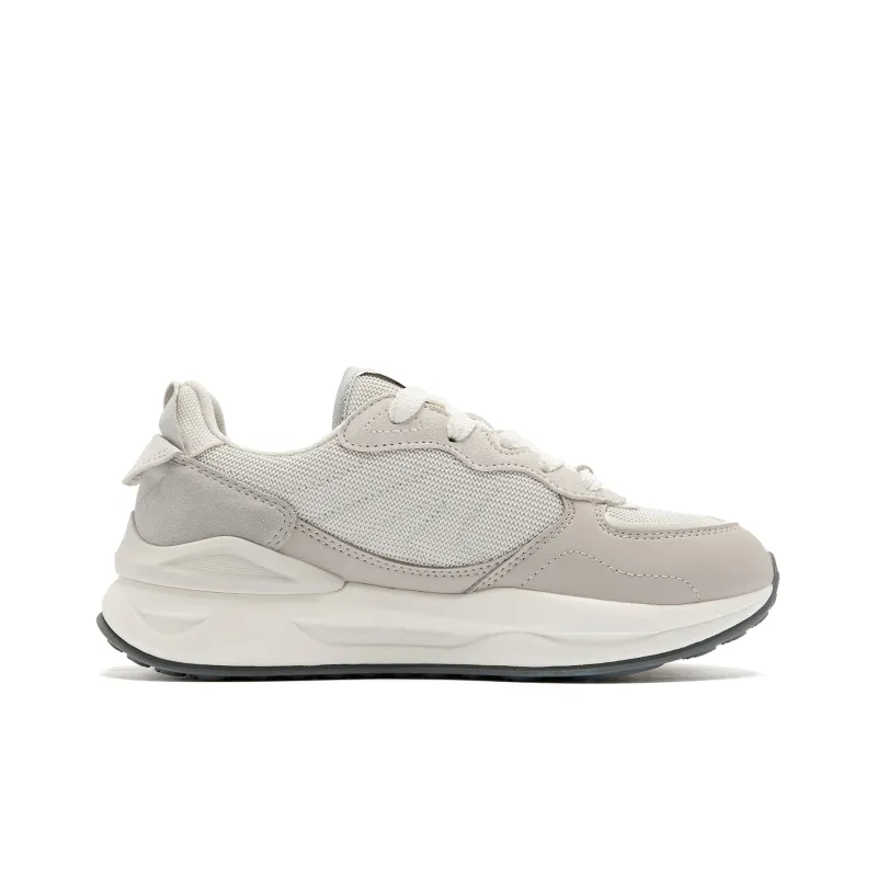 QIAODAN Revival 3.0 Anti-Slip Wear-Resistant Low-Top Casual Shoes Women's Mist Gray-1