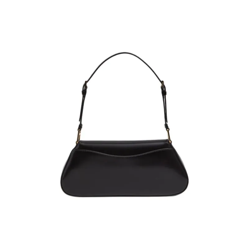 PRADA Leather Portable Crossbody Bag, Shoulder Bag Regular Women's Black-2