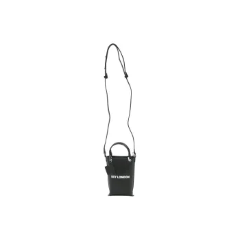 Boy London Polyurethane Crossbody Bag Shoulder Bag Unisex Black