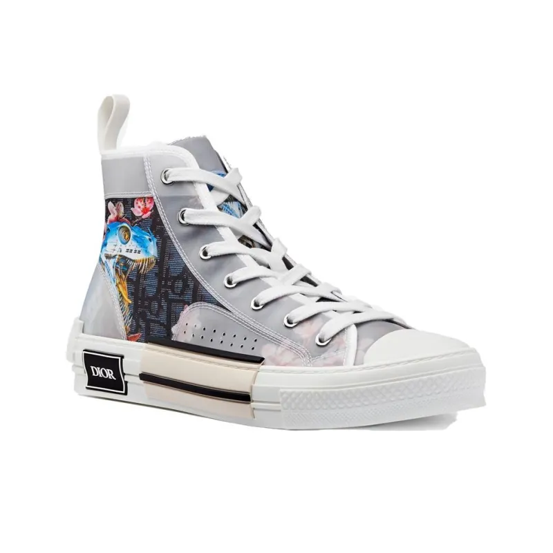DIOR B23 High Canvas Sorayama Dinosaur Navy-2