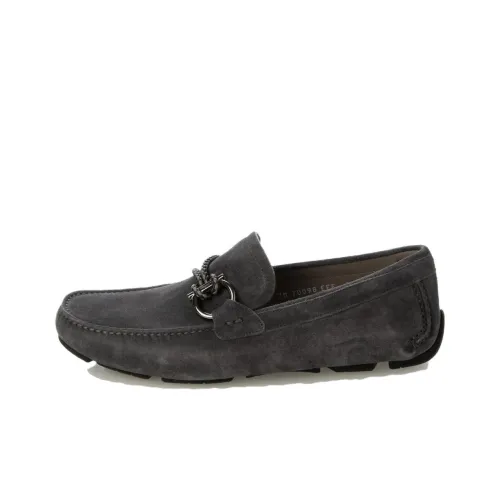 FERRAGAMO Casual Shoes Men's Black Gray Color