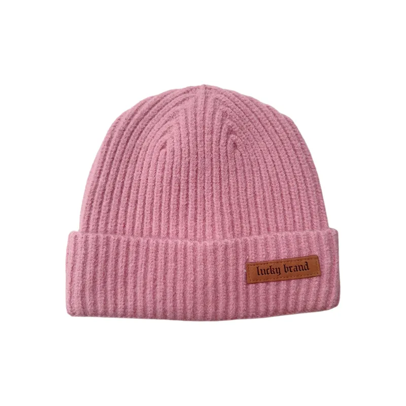 LUCKY BRAND Outdoor Sports Running Cycling Mountaineering Hiking Thickened Vintage Leather-Look Beanie Unisex-0