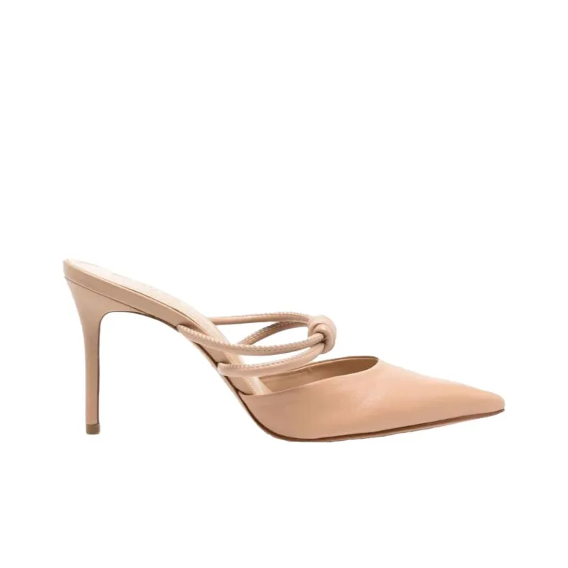 Schutz Wrap-toe Slippers Women's Beige-1