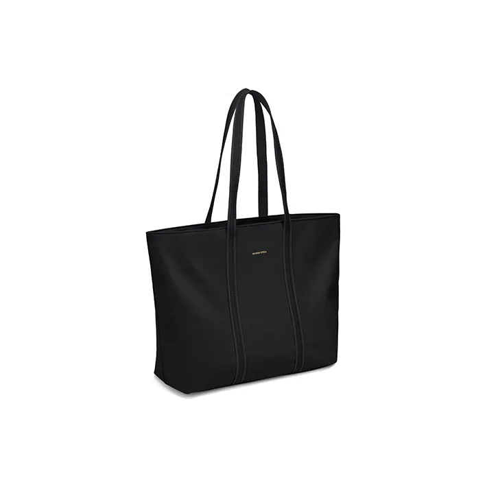 MAKEUP KITTEN Fabric Laptop Bags Handbag Shoulder Bag Large Size Women's Black/Khaki-2