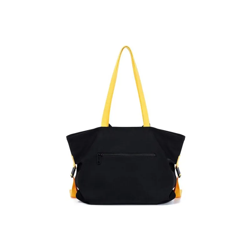 NOXXON Nylon Shoulder Bag Crossbody Bag Handbag Large Size Unisex Obsidian Black-3