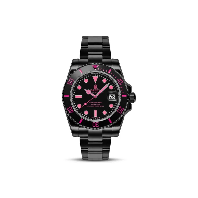 A BATHING APE Type 1 A BATHING APEx Watch Black/Red-2