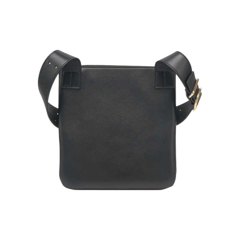 JIL SANDER Leather Crossbody Bag, Shoulder Bag Women's Black & White-2