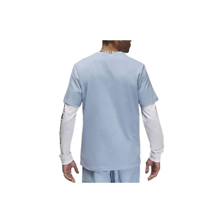 Jordan Flight MVP T Shirt Men's Blue Gray-1