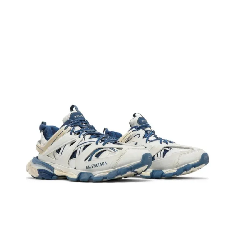 Balenciaga Track Worn Out White Blue Women's-2
