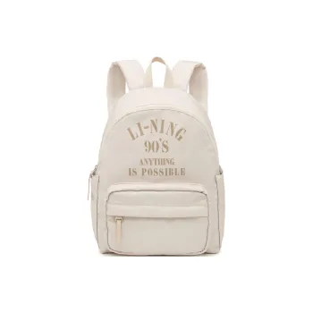 LiNing Sports Life Collection Fabric Sports Backpack Regular Women's Oat Gray