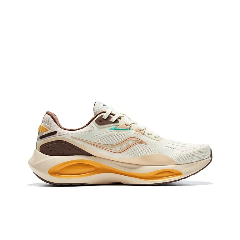 Saucony Phoenix Inferno 3 Low Top Running Shoes Unisex Beige Brown-1