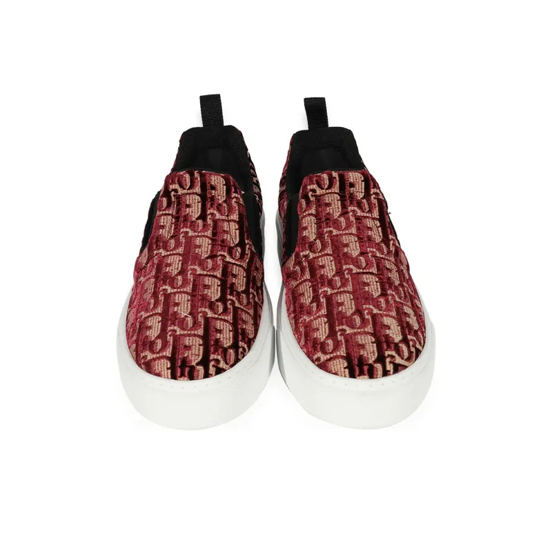 DIOR Solar Slip On Red Oblique Women's-3