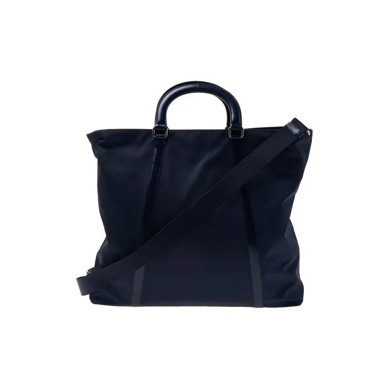PRADA Recycled Nylon Shoulder Bag Crossbody Bag Handbag Large Size Women's Blue-2