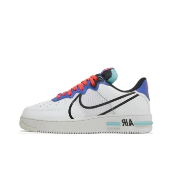 Nike Air Force 1 Low React White Astronomy Blue Laser Crimson