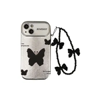 SHANGHUI TPU Material English Butterfly Phone Cases Compatibility IPhone12/13/14/15/Pro/Ma