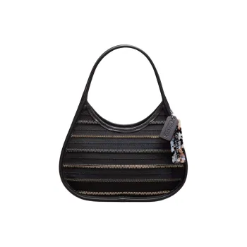 Coachtopia Recycled Leather Handbag, Shoulder Bag Women's Black