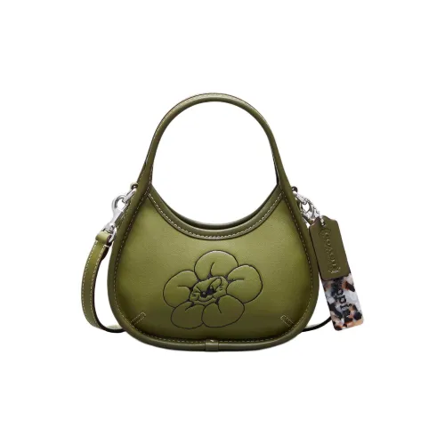 Coachtopia Recycled Leather Handbag Shoulder Bag Crossbody Bag Mini Women's Green