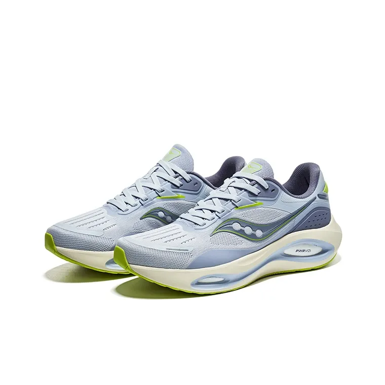 Saucony Phoenix Inferno 3 Shock Absorbers Low Top Running Shoes Unisex Blue Green-2