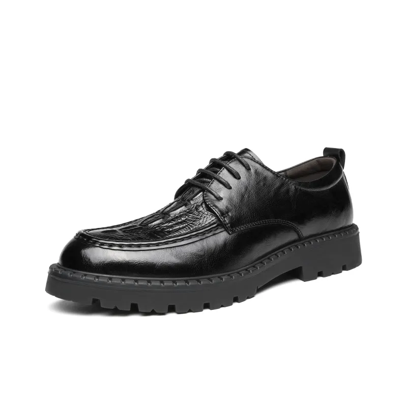 CHINT Dress Shoes Men Low Top Black/Brown-0