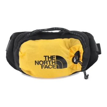 THE NORTH FACE Nylon With Canvas Fanny Pack Shoulder Bag Crossbody Bag Men's Black & Yellow