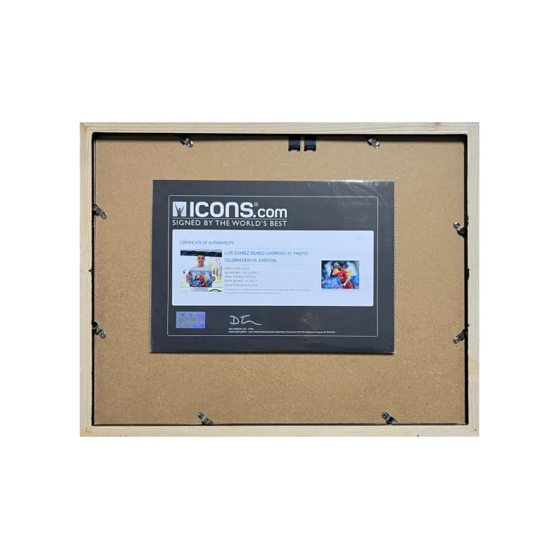 ICONS.com Suarez Includes Certification Certificate Includes Frame Outer Frame Size: 38.6 X 48.6 Cm-1