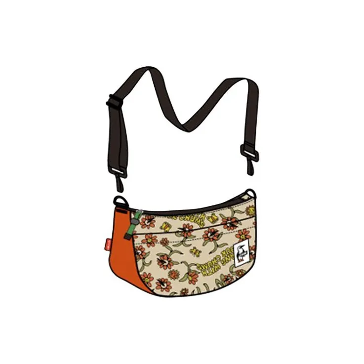 CHUMS Cotton And Polyester Blend Shoulder Bag Crossbody Bag Unisex BOOBY Floral-1
