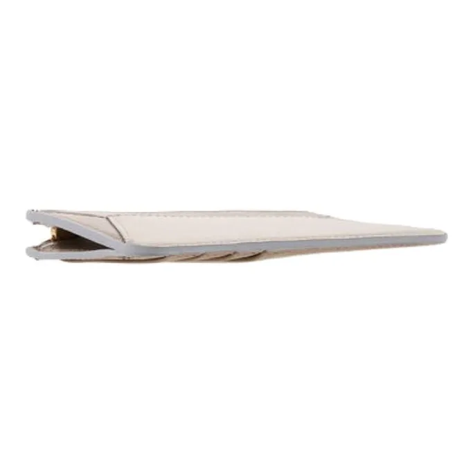 MARNI Calfskin Card Holder, Wallet Women's Gray & Brown-4