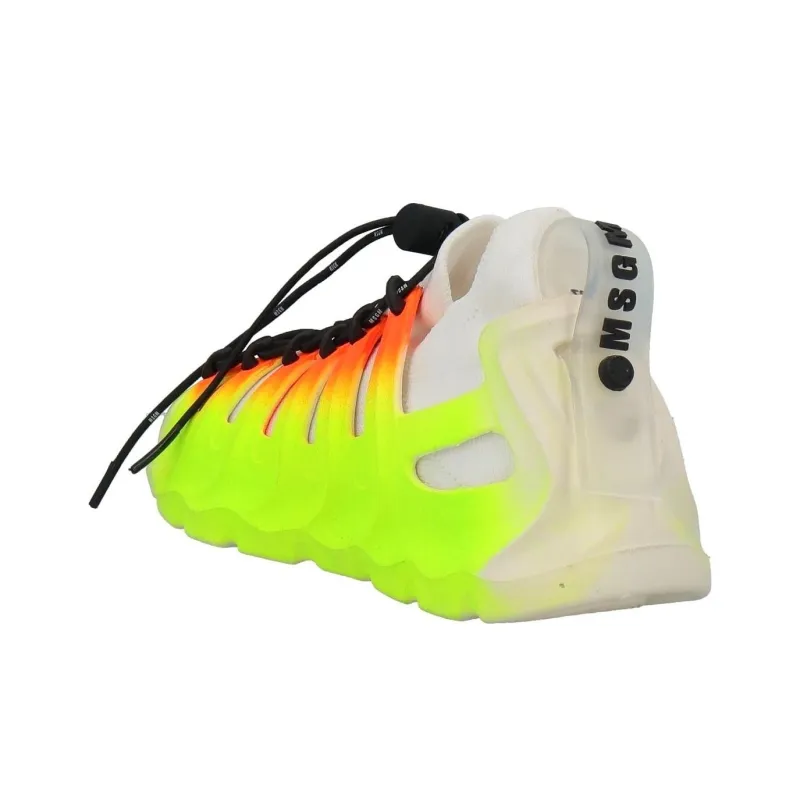MSGM Wear-Resistant Low-Top Casual Shoes Men's Neon Yellow-2