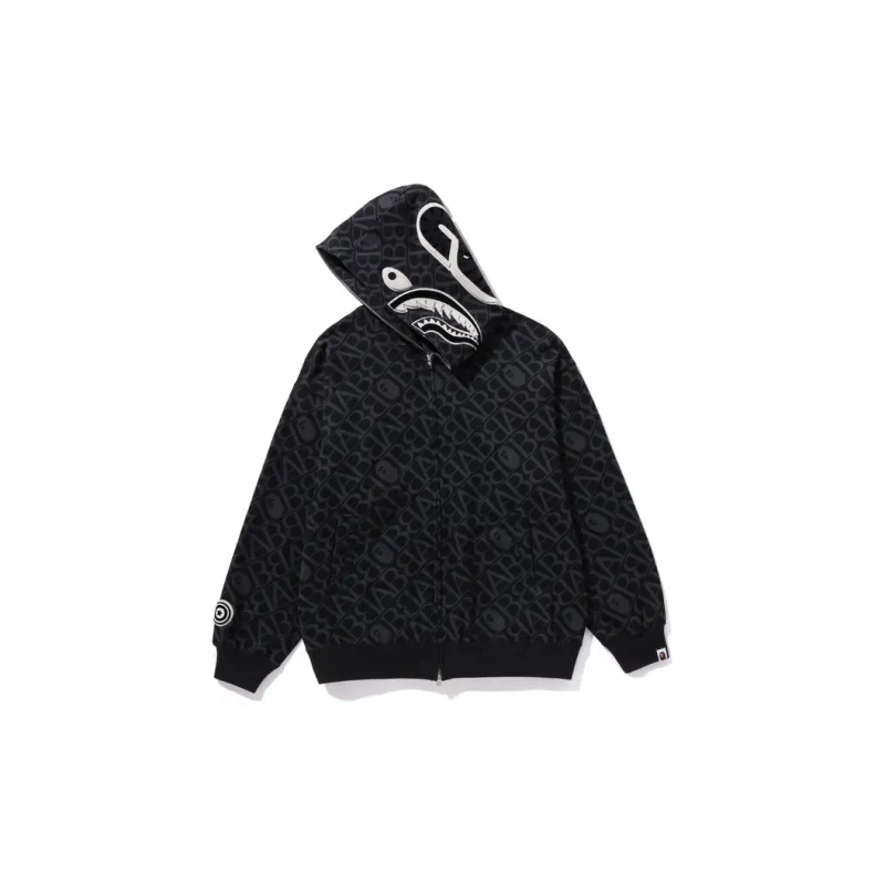 Bape Sport Monogram Shark Hoodie-4