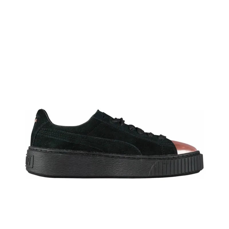 PUMA Suede Platform Rose Gold Women's-2