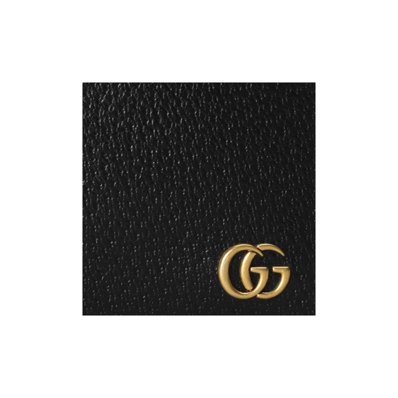 GUCCI Marmont Leather Wallet Men's Black-4