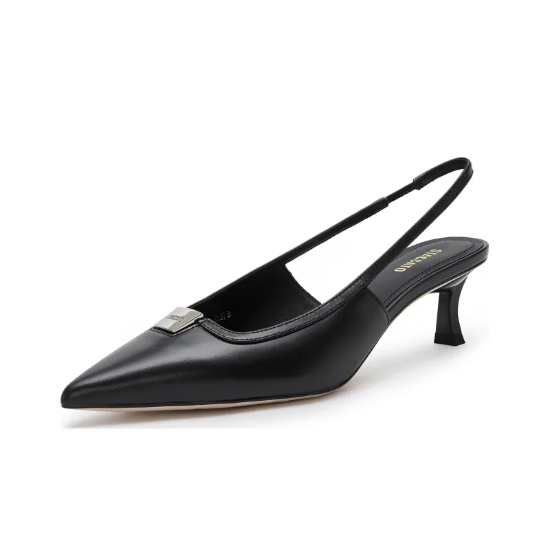 Staccato Monica Flared Heel Pointed Toe High Heels 6cm Women's-2