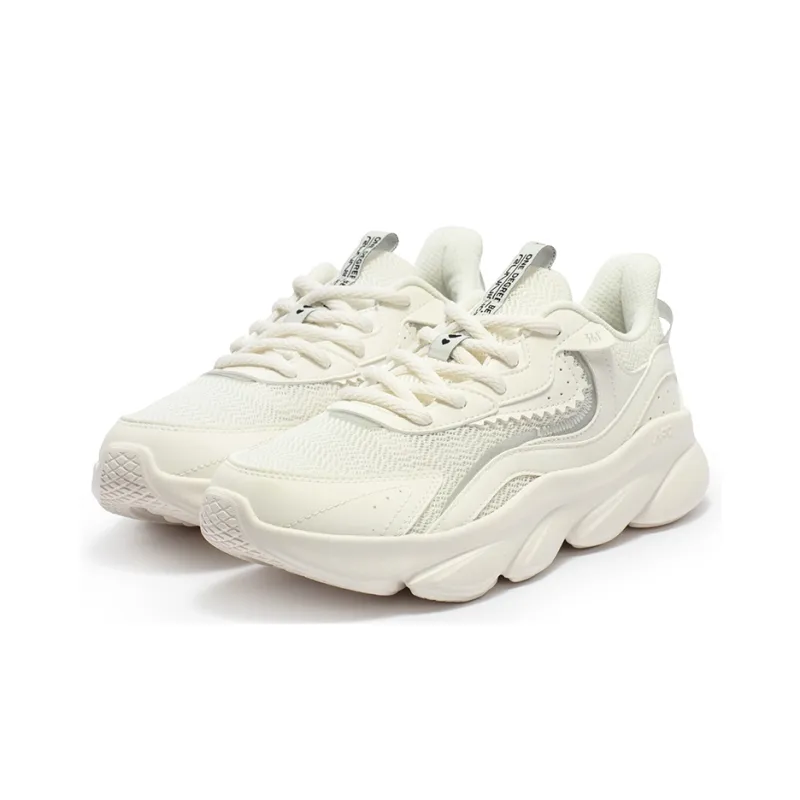 361° Cushioning, Slip Resistant, And Abrasion Resistant Low Top Casual Running Shoes Women's Ecru-2