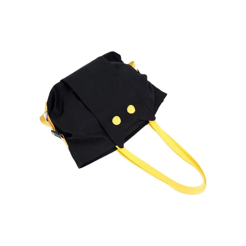 NOXXON Nylon Shoulder Bag Crossbody Bag Handbag Large Size Unisex Obsidian Black-4